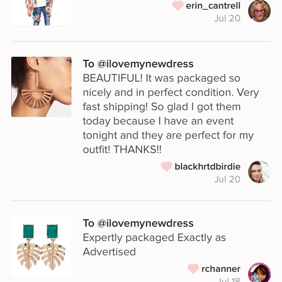 Half Windmill Bamboo Earrings - Picture 4 of 6